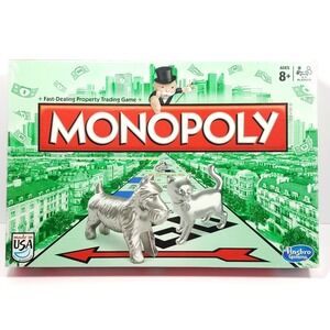 Monopoly Hasbro Gaming Fast-Dealing Property Trading Game New Sealed